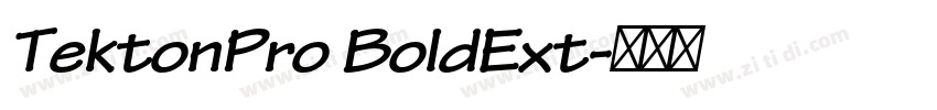 TektonPro BoldExt字体转换